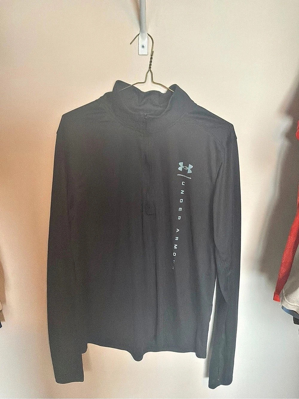 Under Armour HeatGear Compression Mock Long Sleeve Shirt Black